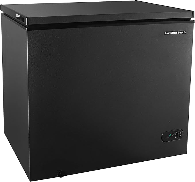 Hamilton Beach, HBFRF713 Chest Deep Freezer, 7 Cu. Ft. Capacity, Granita Rugged Design-Adjustable Thermostat-Removable Vinyl Coated Wire Basket-Easy Defrost Drain | Fridge.com