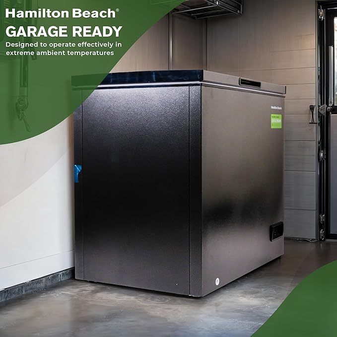 Hamilton Beach, HBFRF713 Chest Deep Freezer, 7 cu. ft. Capacity, Granita Rugged Design-Adjustable Thermostat-Removable Vinyl Coated Wire Basket-Easy Defrost Drain - View 3 | Fridge.com
