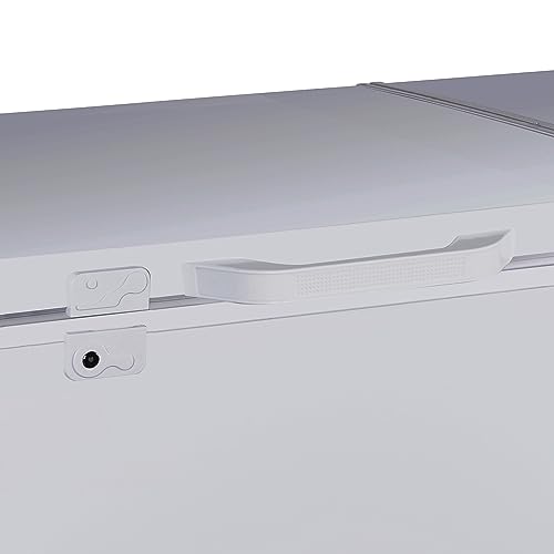 Hamilton Beach 17 cu ft Chest Deep Freezer - White, GARAGE READY Food for Large Family, Storage Basket, Space-Saving Flat Back, Stay-Open Lid, Front-Access Drain, for Basement, Laundry Room, Cottage | Fridge.com