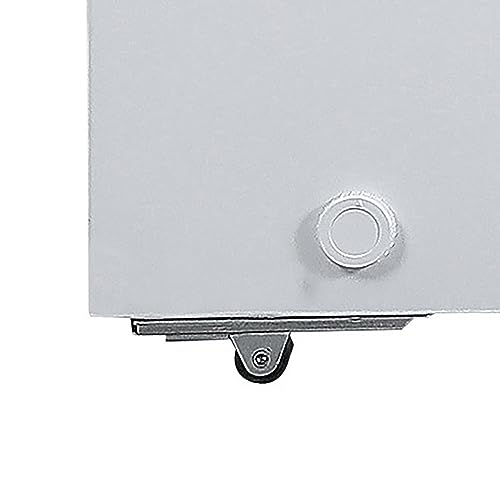 Hamilton Beach 17 cu ft Chest Deep Freezer - White, Garage Ready Food For Large Family, Storage Basket, Space-Saving Flat Back, Stay-Open Lid, Front-Access Drain, For Basement, Laundry Room, Cottage - View 5 | Fridge.com