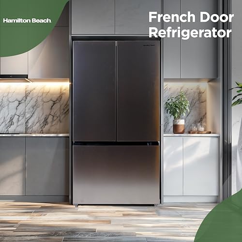 Hamilton Beach HBF1662 French Door Full Size Counter Depth Refrigerator With Freezer Drawer, 16.6 cu ft, Stainless - View 4 | Fridge.com