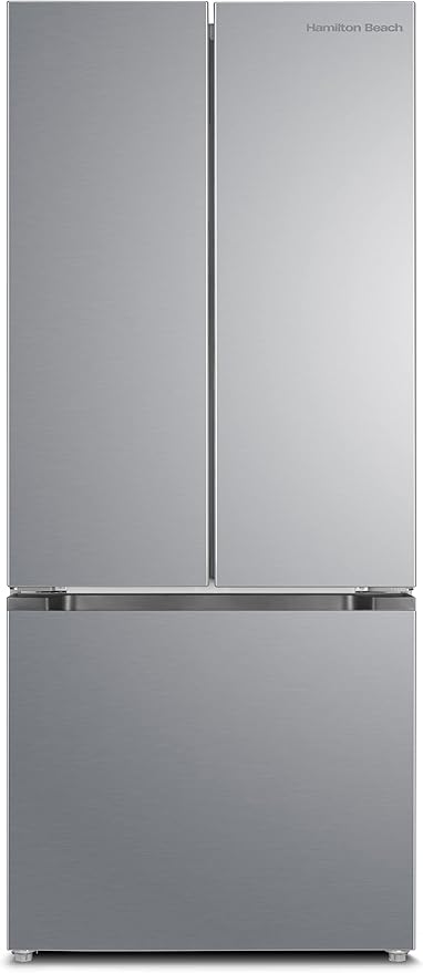 Hamilton Beach HBF1770 French Door Counter Depth Refrigerator with Freezer Drawer, 17.7 cu ft, Stainless Steel (Full Size) | Fridge.com