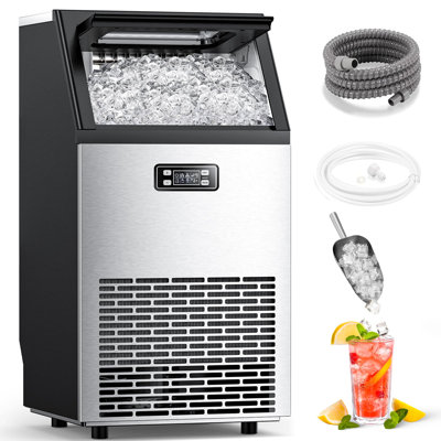 Havato 100 lb. Daily Production Clear Ice Freestanding Ice Maker | Fridge.com