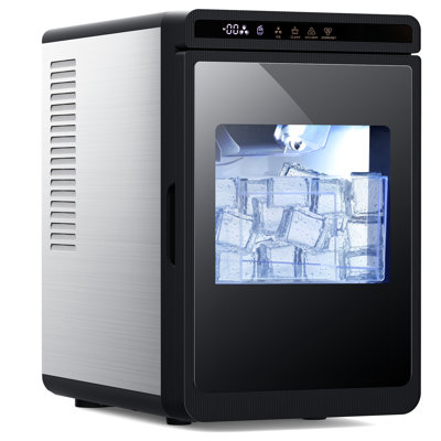 4.4-Lb Ice Storage 27-Lb Ice Per Day Cubed Ice Maker ( Black ) | Fridge.com