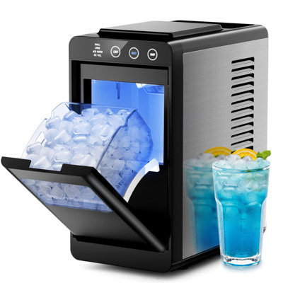 Portable Countertop Ice Maker 26lbs/24hrs Self-Cleaning Selectable Ice Size Internal Lighting For Home Kitchen Bar - View 1 | Fridge.com