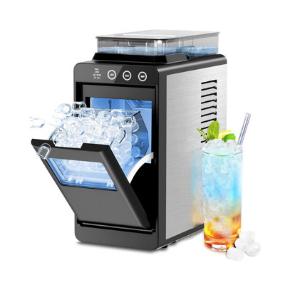 Portable Countertop Ice Maker External Water Tank 8 Cubes/6 Mins 26 Lbs/24Hrs Self-Cleaning Quiet Compact For Home Rv Camping | Fridge.com