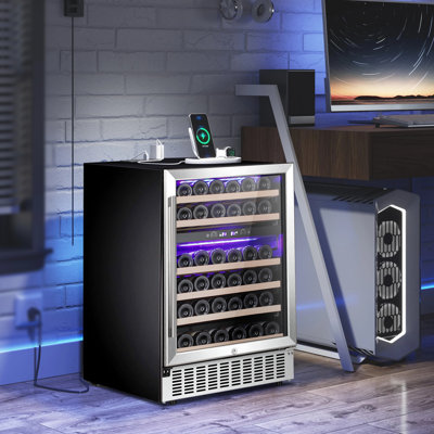 145 Can Beverage Refrigerator And Cooler With Glass Door For Home/Office/Bar-Black | Fridge.com