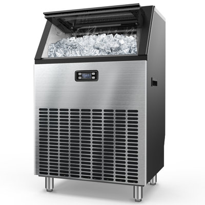 Commercial Ice Maker,265Lbs/24H With 55Lbs Ice Storage Capacity, Built-In Ice Maeffice Bar Restaurant | Fridge.com
