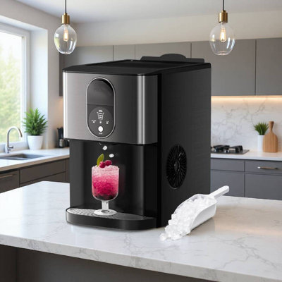 Nugget Ice Maker Make Ice Efficiently, Be Ready For Ice Available In 15-20 Mins For 1-2 Cups Of Drink — Havato, model WF-Z5820DN-BLACK