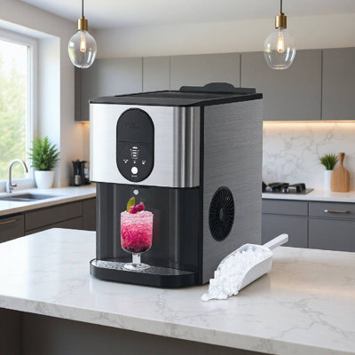 Nugget Ice Maker Make Ice Efficiently, Be Ready For Ice Available In 15-20 Mins For 1-2 Cups Of Drink — Havato, model WF-Z5820DN-SILVER