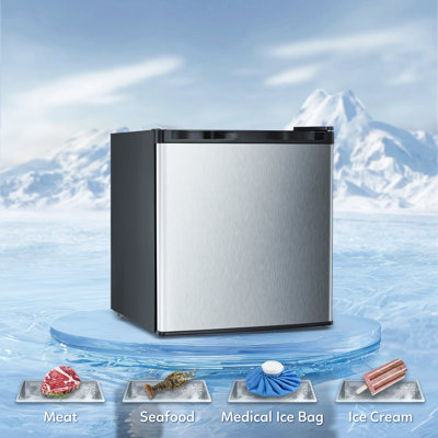 Portable 1.1 Cubic Feet Frost-Free Upright Freezer with Adjustable Temperature Controls | Fridge.com