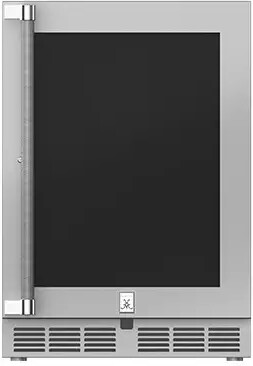 Hestan - 5.2 cu ft Mini Refrigerator with Glass Door - Stainless Steel — FIN-0019188 | Fridge.com