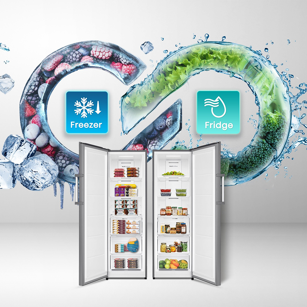 Hisense HFU101N1AVE 10.2 cu ft Garage Ready Upright Freezer - View 4 | Fridge.com