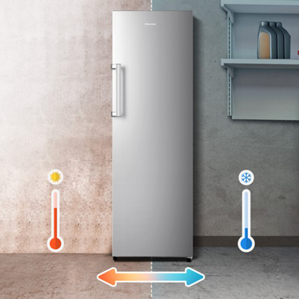 Hisense HFU101N1AVE 10.2 cu ft Garage Ready Upright Freezer - View 5 | Fridge.com