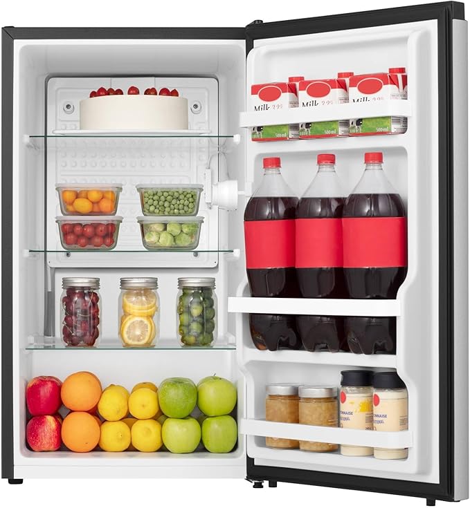 Hisense 3.3CF Sliver Mini Fridge - View 3 | Fridge.com