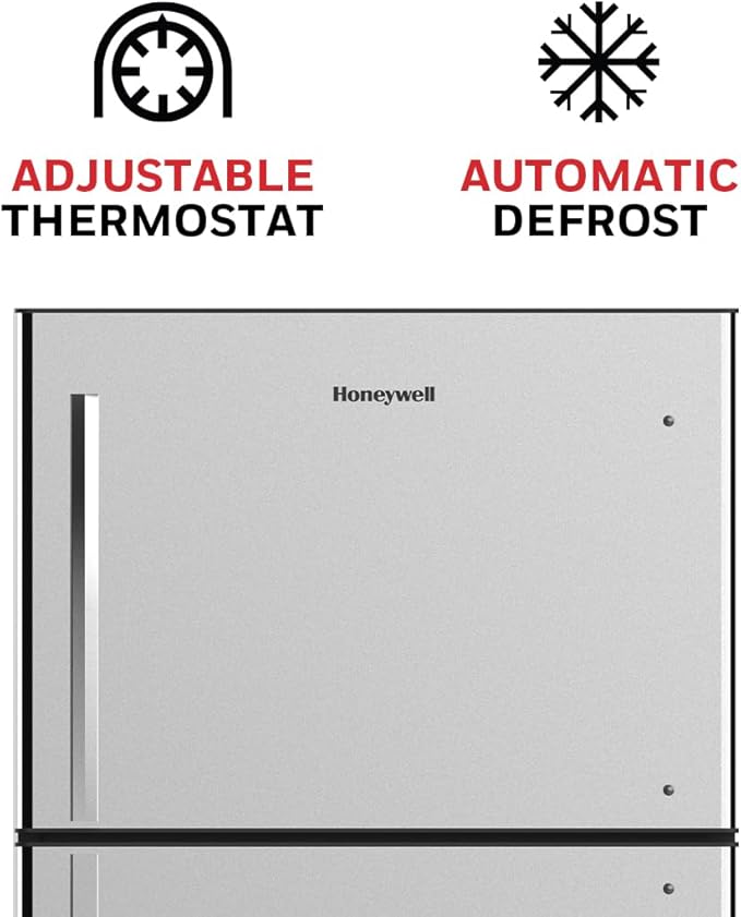 Honeywell H18TFW Top Freezer Refrigerator, White - View 6 | Fridge.com