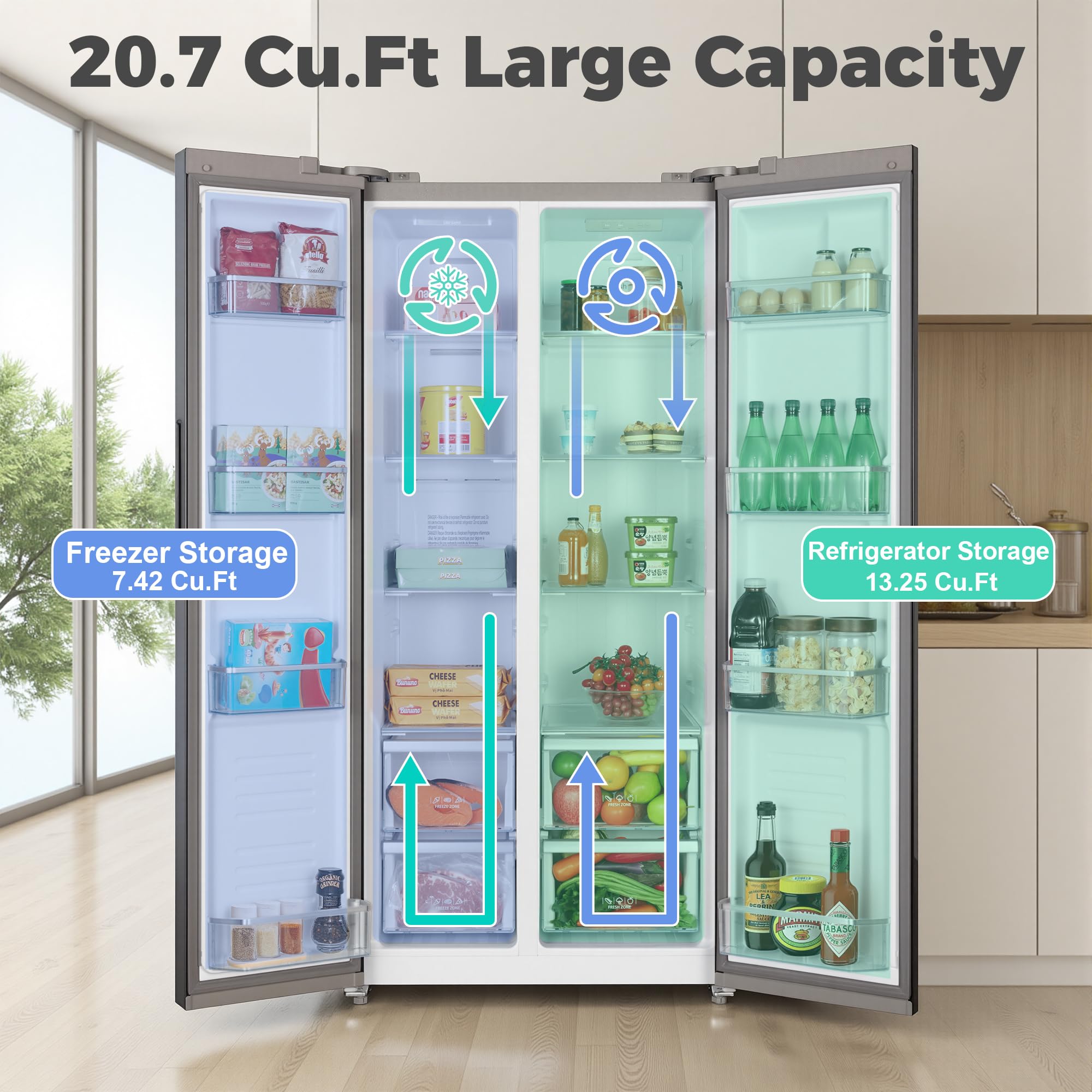 20.7 cu.ft Refrigerators - View 2 | Fridge.com