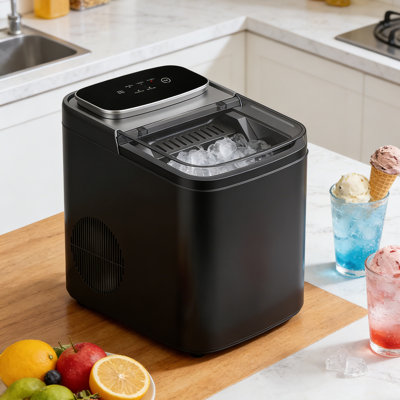 Countertop Ice Maker Ice Machine, Self-Cleaning Ice Makers, 26Lbs/24H, 9 Ice Cubes Ready In 6 Mins For Home/Kitchen/Bar/Party/Camping | Fridge.com