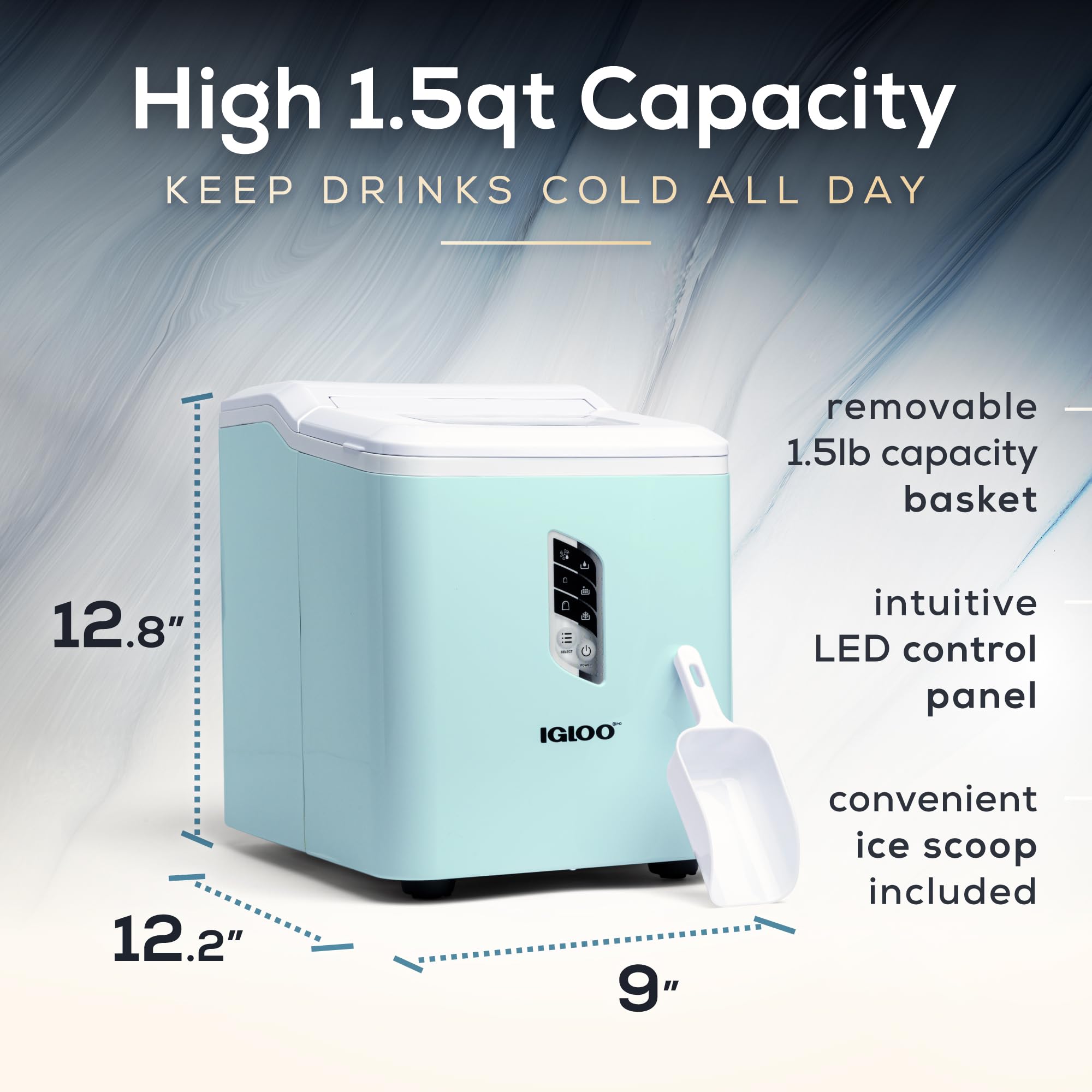 Igloo Automatic Self-Cleaning 26-lb. Ice Maker - View 2 | Fridge.com
