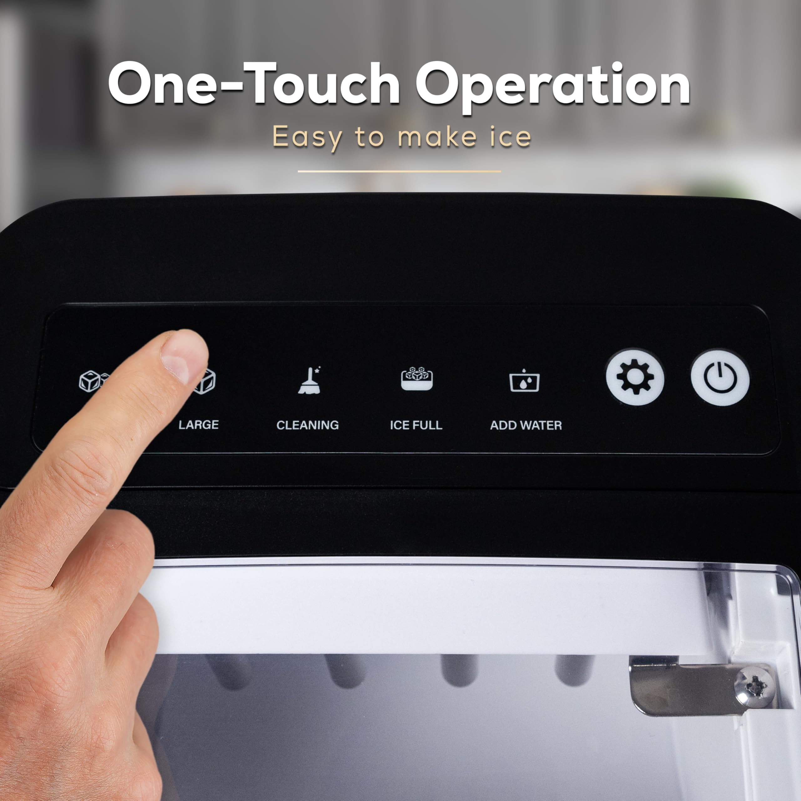 Igloo 26-Pound Automatic Self-Cleaning Portable Countertop Ice Maker Machine With Handle - View 4 | Fridge.com