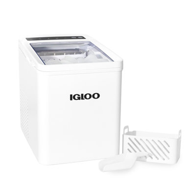 26-Pound Automatic Portable Countertop Ice Maker Machine - White — Igloo, model IGLICEBNH26WH