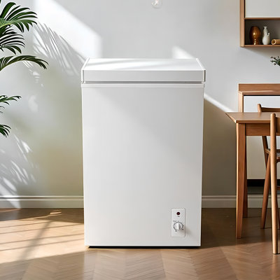 5.0 Cu.ft Chest Freezer With 7 Gears Temperature Control(-16F To -48F), Deep Compact Freezer With A Removable Basket | Fridge.com