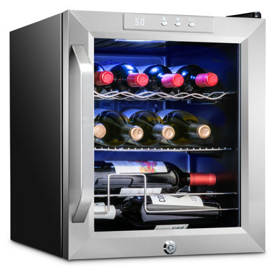 Ivation Single Zone 17.3'' Freestanding 12 Bottle Wine Refrigerator | Fridge.com