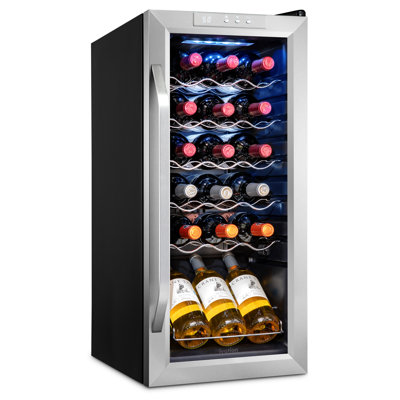 Ivation Single Zone 13.6'' Freestanding 18 Bottle Wine Refrigerator | Fridge.com