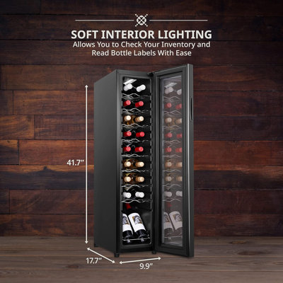 Ivation Single Zone 9.9'' Wine Refrigerator | Fridge.com