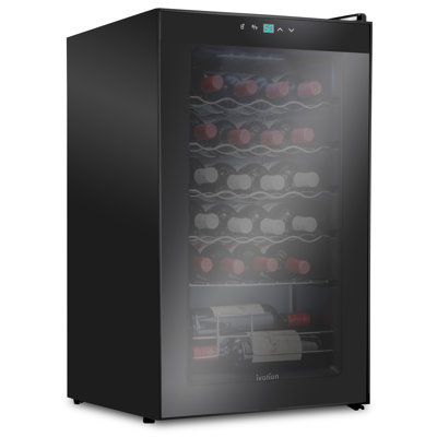 Ivation Single Zone 16.9'' Freestanding 24 Bottle Wine Refrigerator | Fridge.com