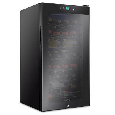 Ivation Single Zone 16.9'' Freestanding 28 Bottle Wine Refrigerator | Fridge.com