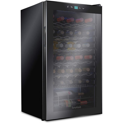 34 Bottle Single Zone Freestanding Wine Refrigerator | Fridge.com