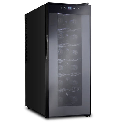 Ivation Single Zone 9.9'' Freestanding 12 Bottle Wine Refrigerator | Fridge.com
