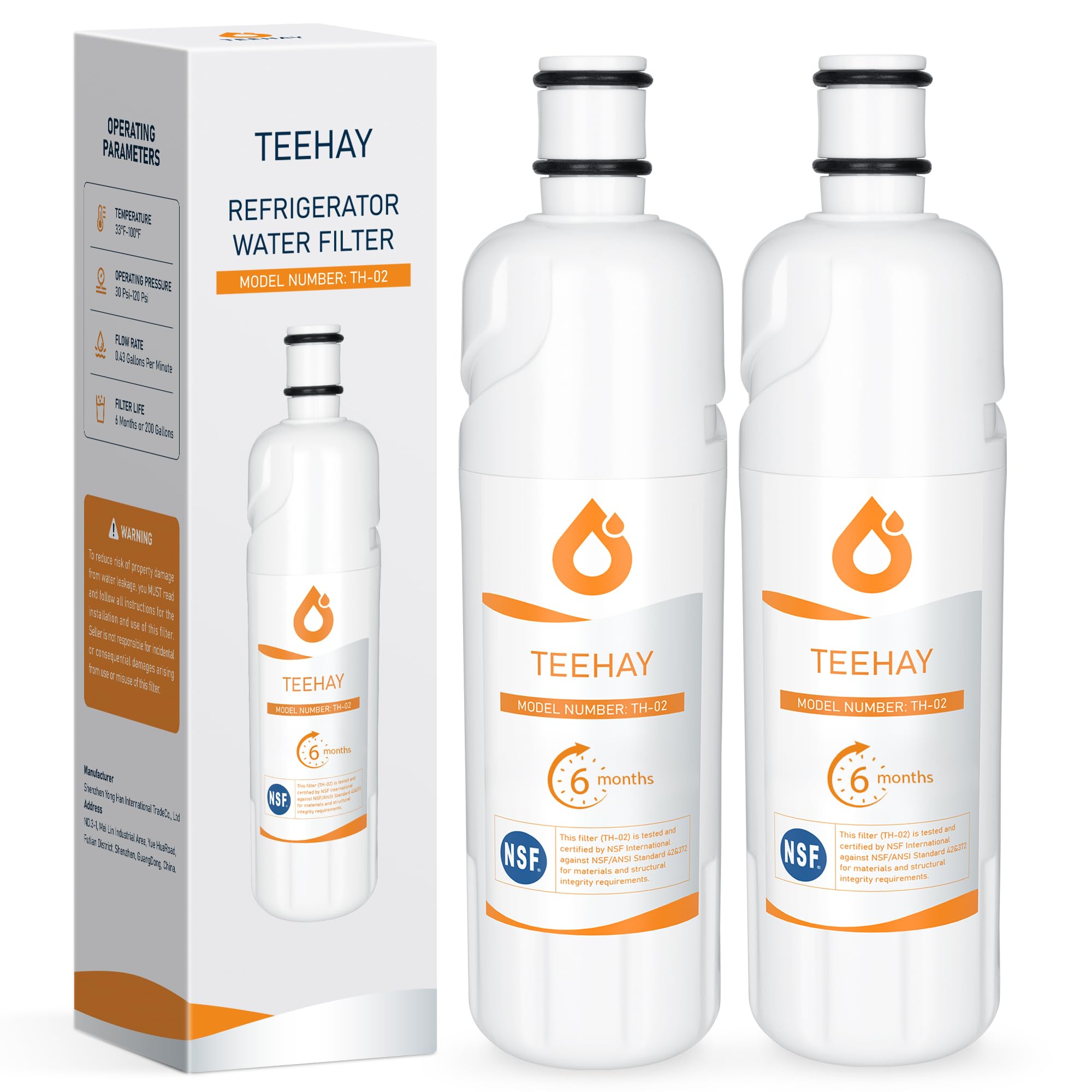 Jetfiwtr W10413645a Water Filter 2 Replacement, Compatible With Everydrop Filter 2, Edr2rxd1, Whirlpool Whr2rxd1, P9kb2l, P9rfkb2l, Whirlpool Wrx986sihz, Wrf757sdhz, Wrf767sdhz, Wrf736sdam, 2 Pack - View 1 | Fridge.com