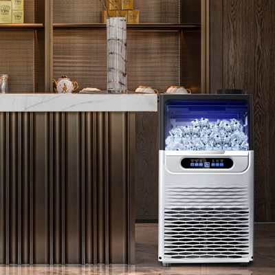 JOEAONZ Ice Maker 90 Lb. Daily Production Cube Clear Ice Freestanding Ice Maker | Fridge.com