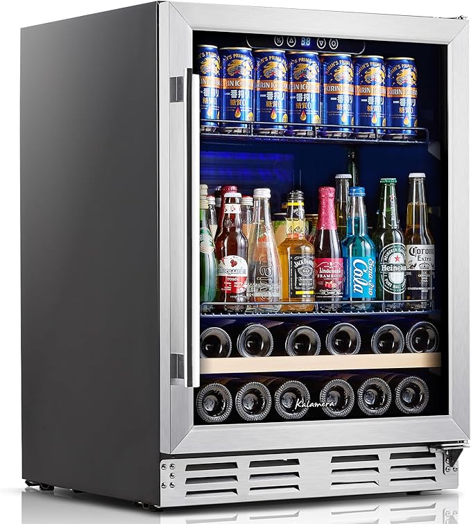 Beverage Fridge 24 Inch Beverage and Wine Cooler Built | Fridge.com