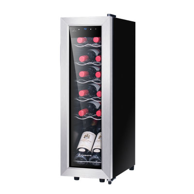 Kalamera 9.9'' W Freestanding 1.2 Cubic Feet Beverage Cooler with Wine Storage | Fridge.com
