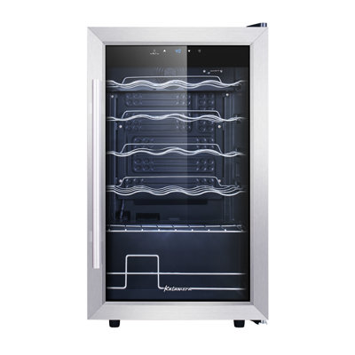Kalamera Single Zone 17.3'' Freestanding 24 Bottle Wine Refrigerator | Fridge.com