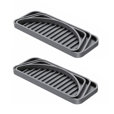 Silicone Refrigerator Water Dispenser Drip Tray 2 Pack, Cuttable Non-Slip Spill-Proof Drip Collector Pan Protector, Compatible With Whirlpool Samsung - View 1 | Fridge.com