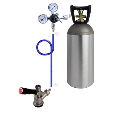 Stainless Steel Single Tap Conversion Kit — Kegco, model 3PDDK10