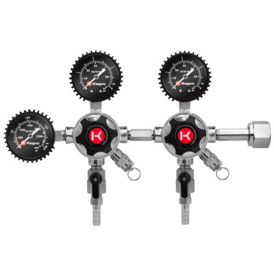 Kegco Elite Series Dual Body CO2 Draft Beer Regulator - View 1 | Fridge.com