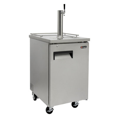 Kegco 8.2 Cubic Feet Stainless Steel Single Tap Freestanding Kegerator With Door Lock And | Fridge.com