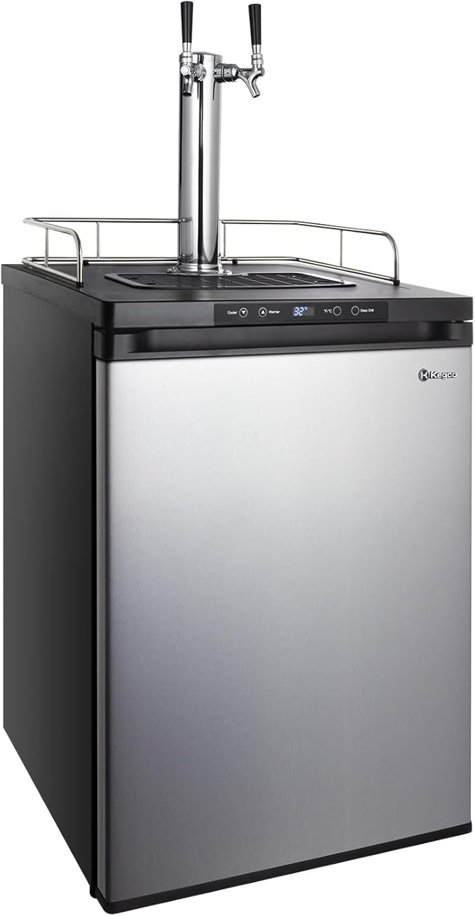Kegco K309SS-2 24" Wide Dual Tap Stainless Steel Digital Kegerator | Fridge.com