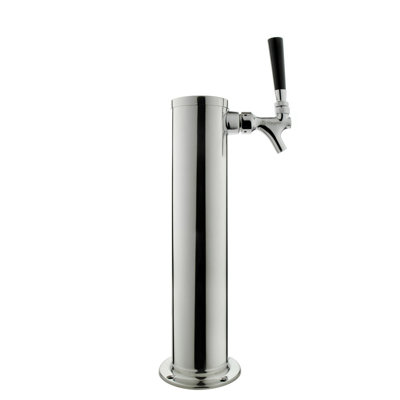 Polished Single Tap Full Size Kegerator | Fridge.com