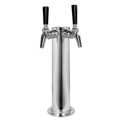 Kegco Stainless Steel Dual Tap Conversion Kit - View 1 | Fridge.com