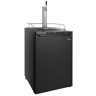 Kegco 24" Wide Homebrew Single Tap Black Digital Kegerator | Fridge.com