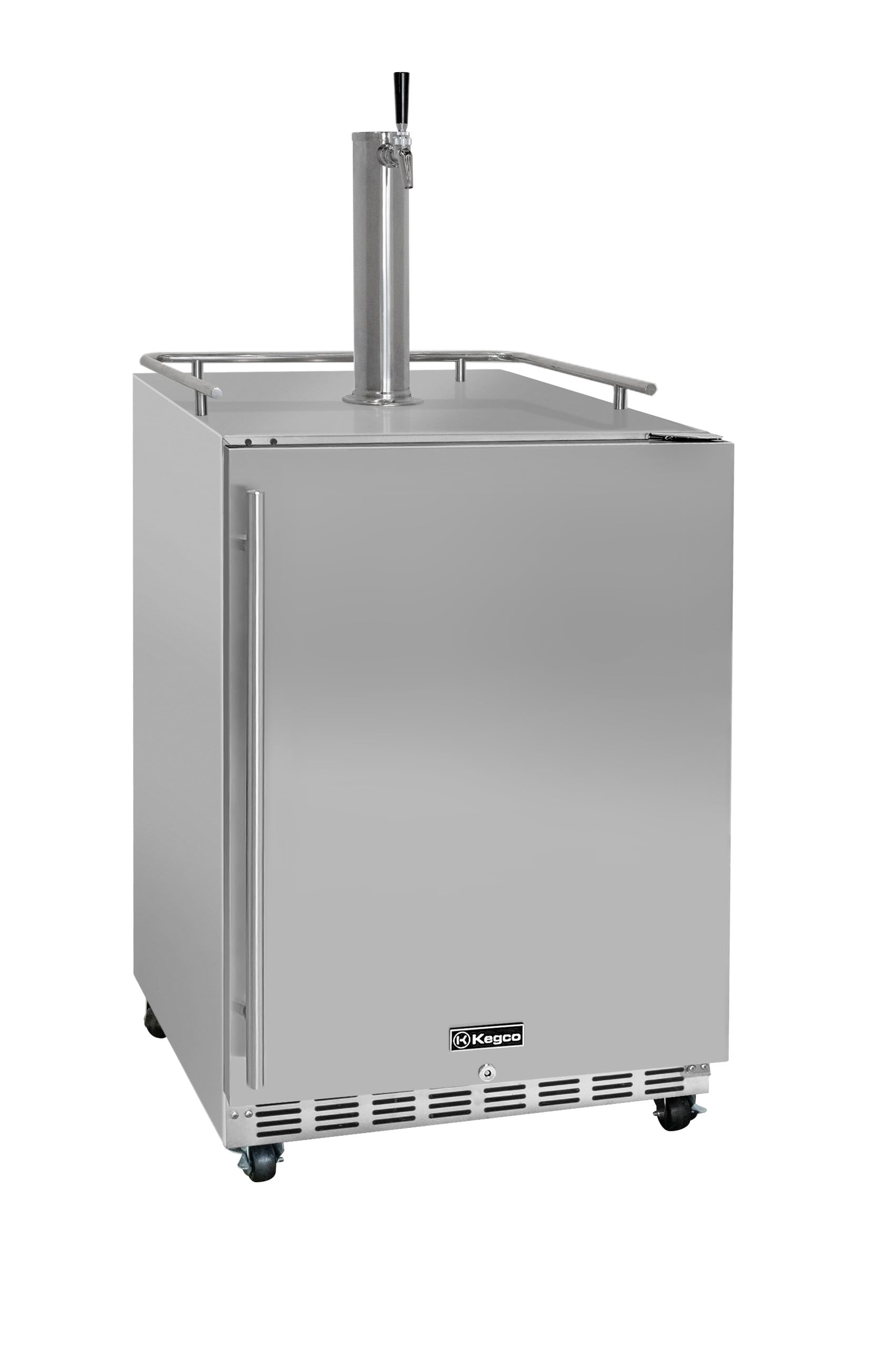 Kegco Kegerator 24" Wide Single Tap Stainless Steel Commercial Beer Dispenser HK38SSC-1 | Fridge.com