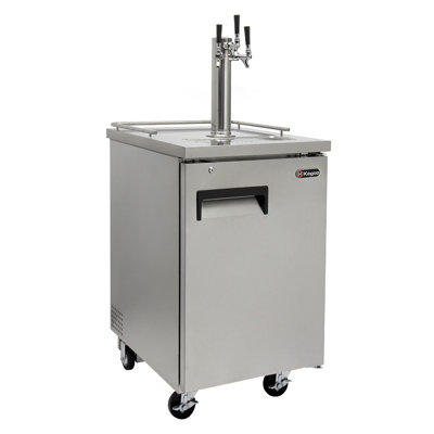 Kegco 8.2 Cubic Feet Triple Tap Freestanding Kegerator with Door Lock and | Fridge.com