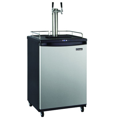 Kegco 5.8 Cubic Feet Dual Tap Freestanding Kegerator with | Fridge.com