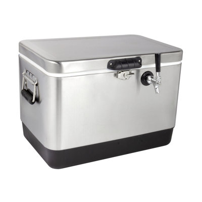 Kegco 1.77 Cubic Feet Stainless Steel Outdoor Single Tap Freestanding Kegerator with — FIN-0018182 | Fridge.com